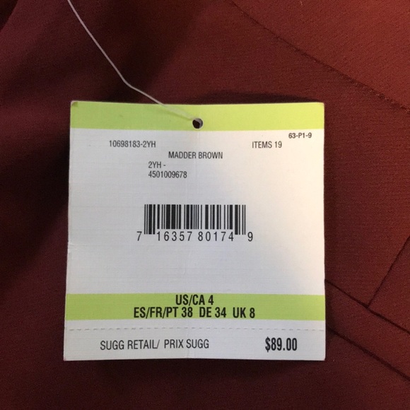 NWT Anne Klein Madder Brown Trouser Pants Sz 4 - Picture 11 of 11